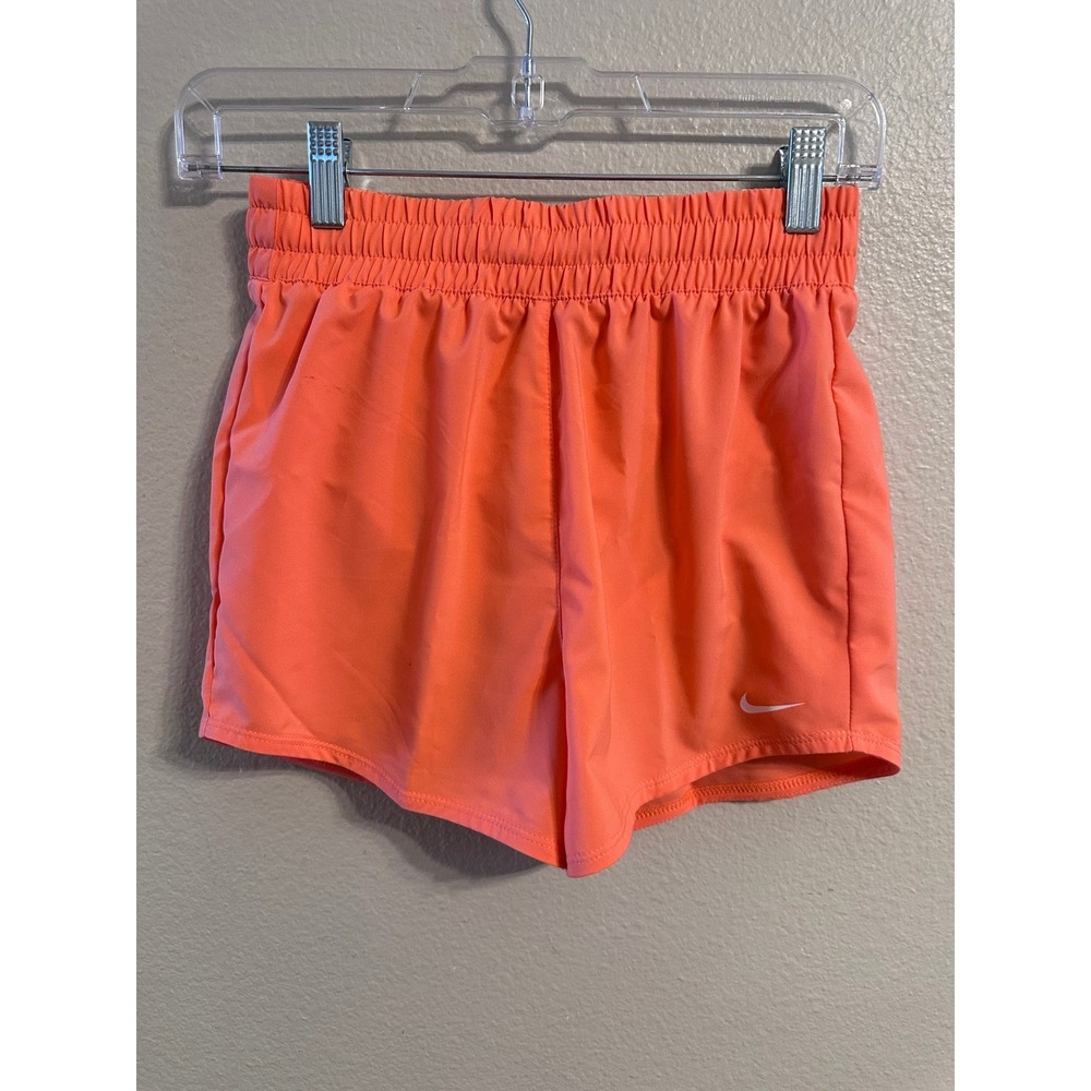 Nike‎ Kids Dri-FIT Loose Fit Athletic Shorts Bright Orange Size M L